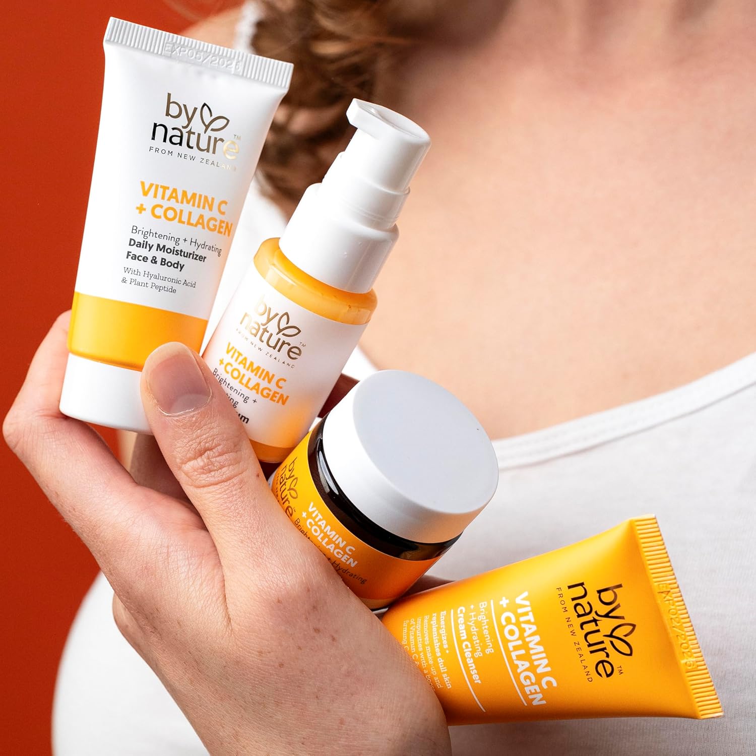 By Nature Glow To Go Vitamin C Skincare Sampler - Travel Size Skincare Gift Set, Face Care Set For Women & Men : Beauty & Personal Care