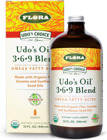 Flora UDO?s Oil Omega 3-6-9 32 Oz Supplement | Organic | Plant Based |