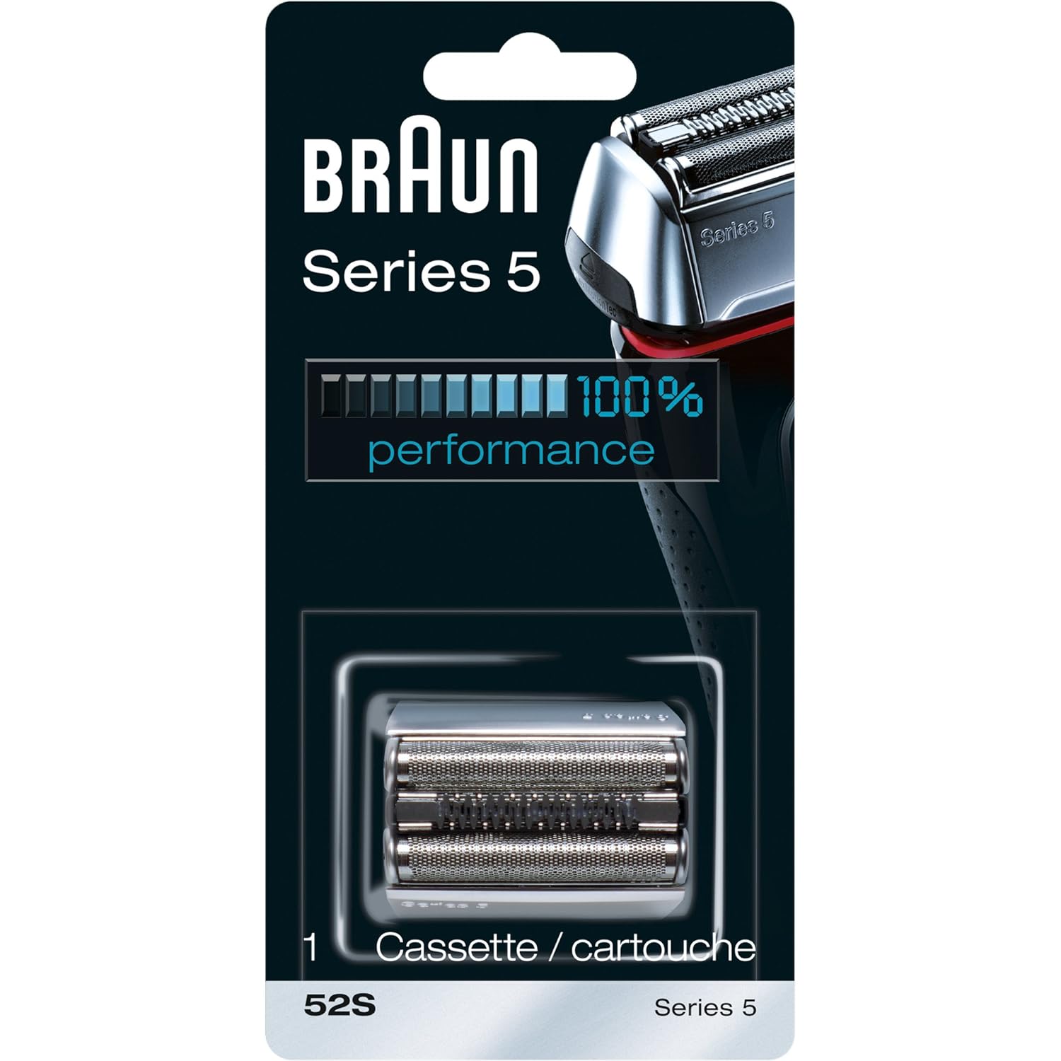 Braun Series 5 Electric Shaver Replacement Head -52S - Compatible With Electric Razors 5090/5190Cc, 5040/5140S, 5030S, 5147S, 5145S, 5195Cc, 5197Cc