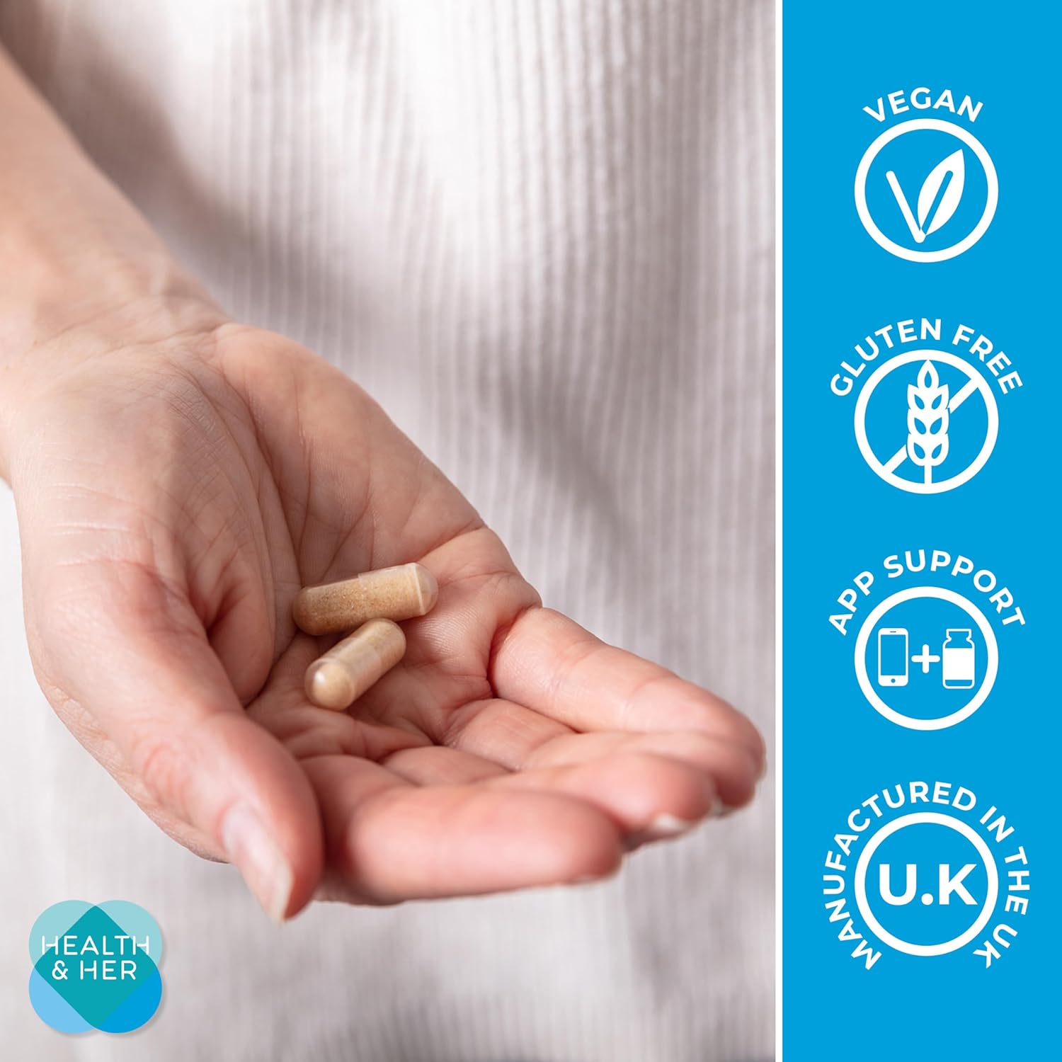 Health & Her Perimenopause Tablets for Women - Daily Support and Intimacy Bundle - Supplements to Support Daily & Intimacy Wellbeing During Perimenopause - Vegan - 1 Month Supply (Bundle) : Amazon.co.uk: Health & Personal Care