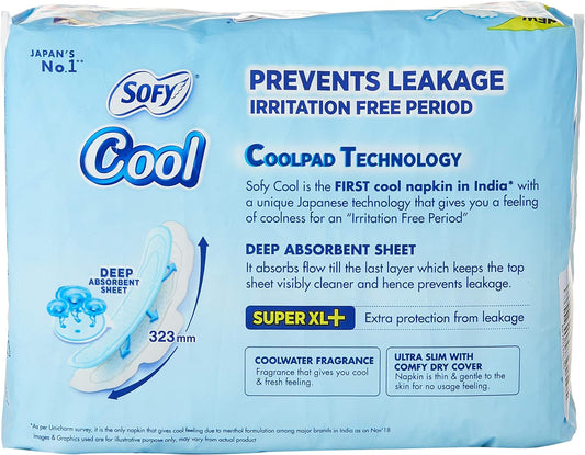 Sofy Cool Extra Long Sanitary Napkins - 30 Pads (290mm)