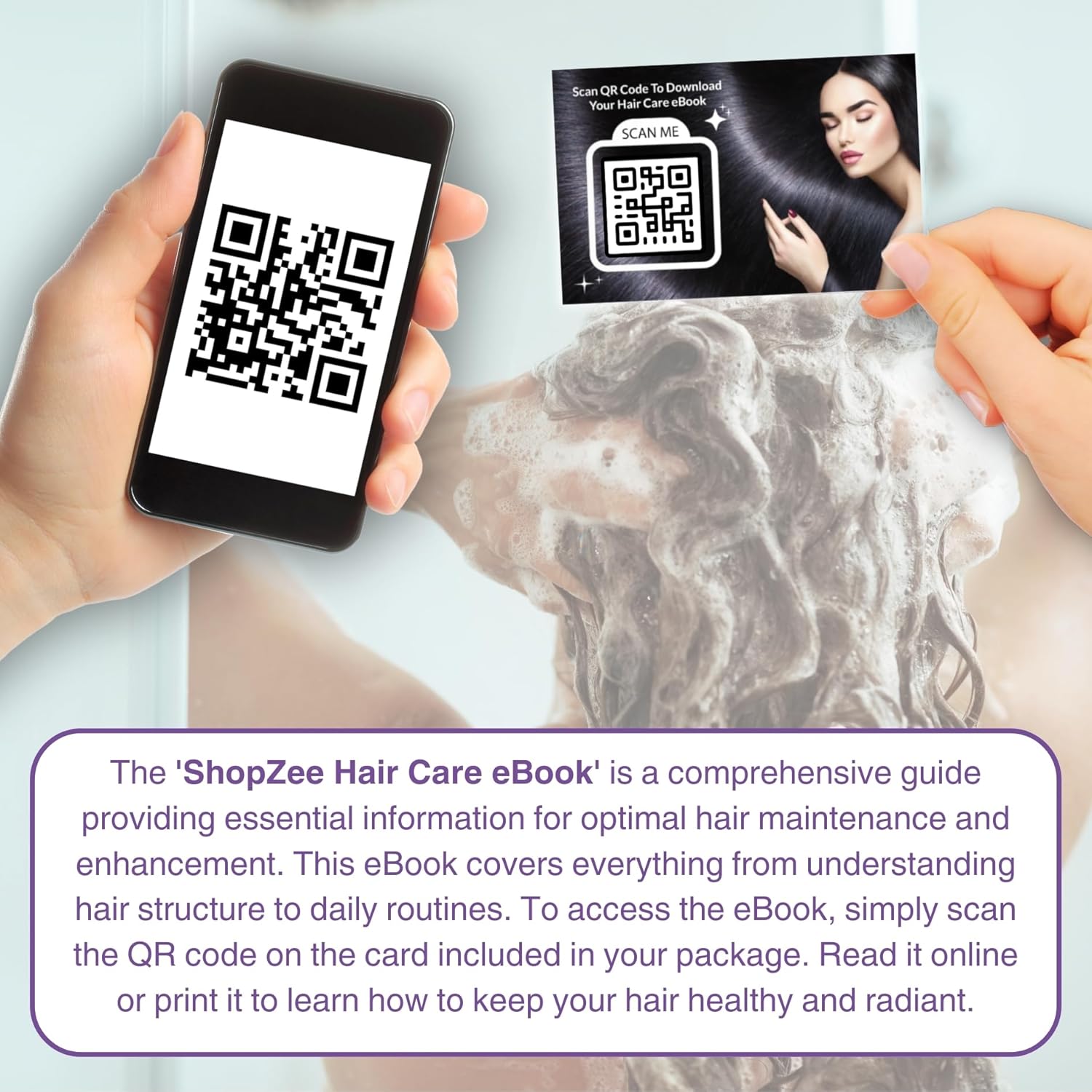 Sunday Smooth Shampoo & Conditioner Bundle With Argan Oil Extract (350Ml Each) | Vegan, Cruelty-Free | Frizz Control & Shine | Includes Shopzee Haircare Ebook (Smooth Set)