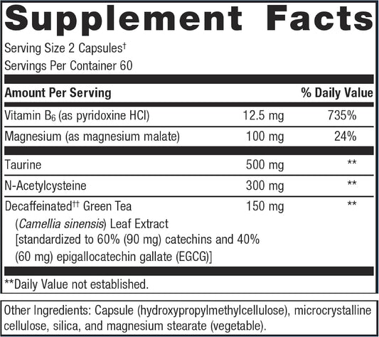 Metagenics Trancor - Calmness Support* - Balance Gaba & Glutamate* - With N-Acetylcysteine (Nac), Taurine & Green Tea Extract - Non-Gmo & Gluten-Free - 120 Capsules