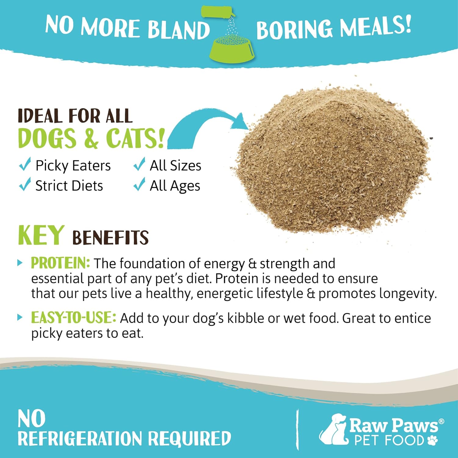 Raw Paws Boost Pet Food Topper Freeze-Dried Beef Liver, 3.2-oz, Made in USA, Dog Food Toppers for Picky Eaters, Cat Gravy Dog Gravy Topper for Dry Food, Beef Liver Sprinkles for Dogs, Cat Food Toppers : Pet Supplies