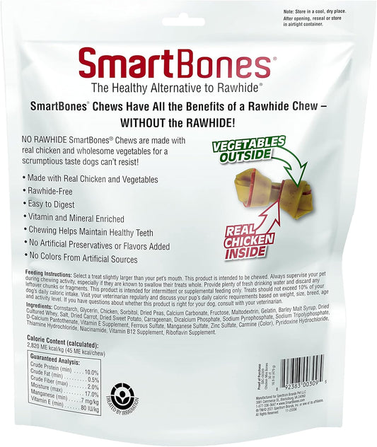 Smartbones With Chicken Mini Chews 30 Count, Rawhide-Free Chews For Dogs, No Artificial Preservatives Or Flavors Added, 16.9 Oz (Sbc-00309)