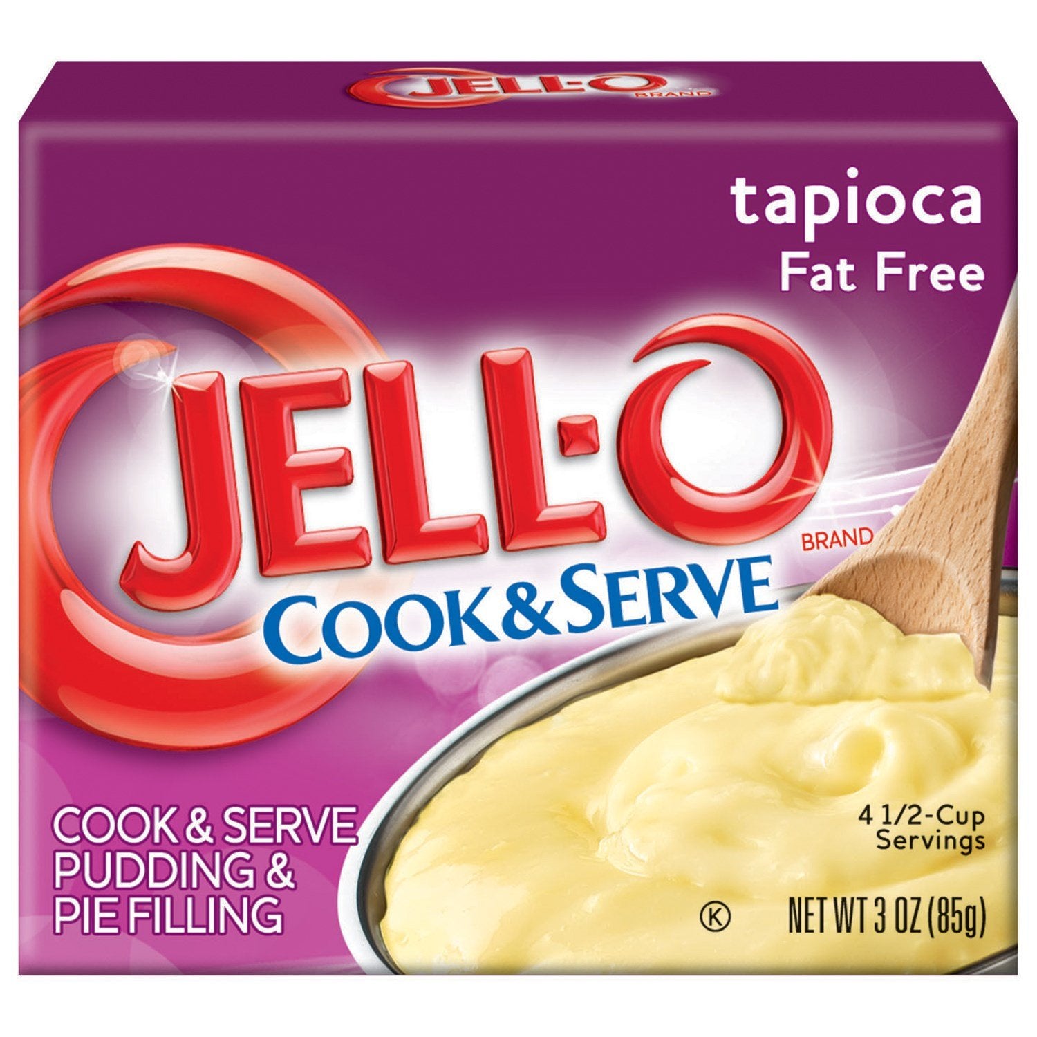 Jell-O Cook & Serve Tapioca Fat Free Pudding & Pie Filling Mix (24 ct Pack, 3 oz Boxes) : Pudding Mixes : Grocery & Gourmet Food