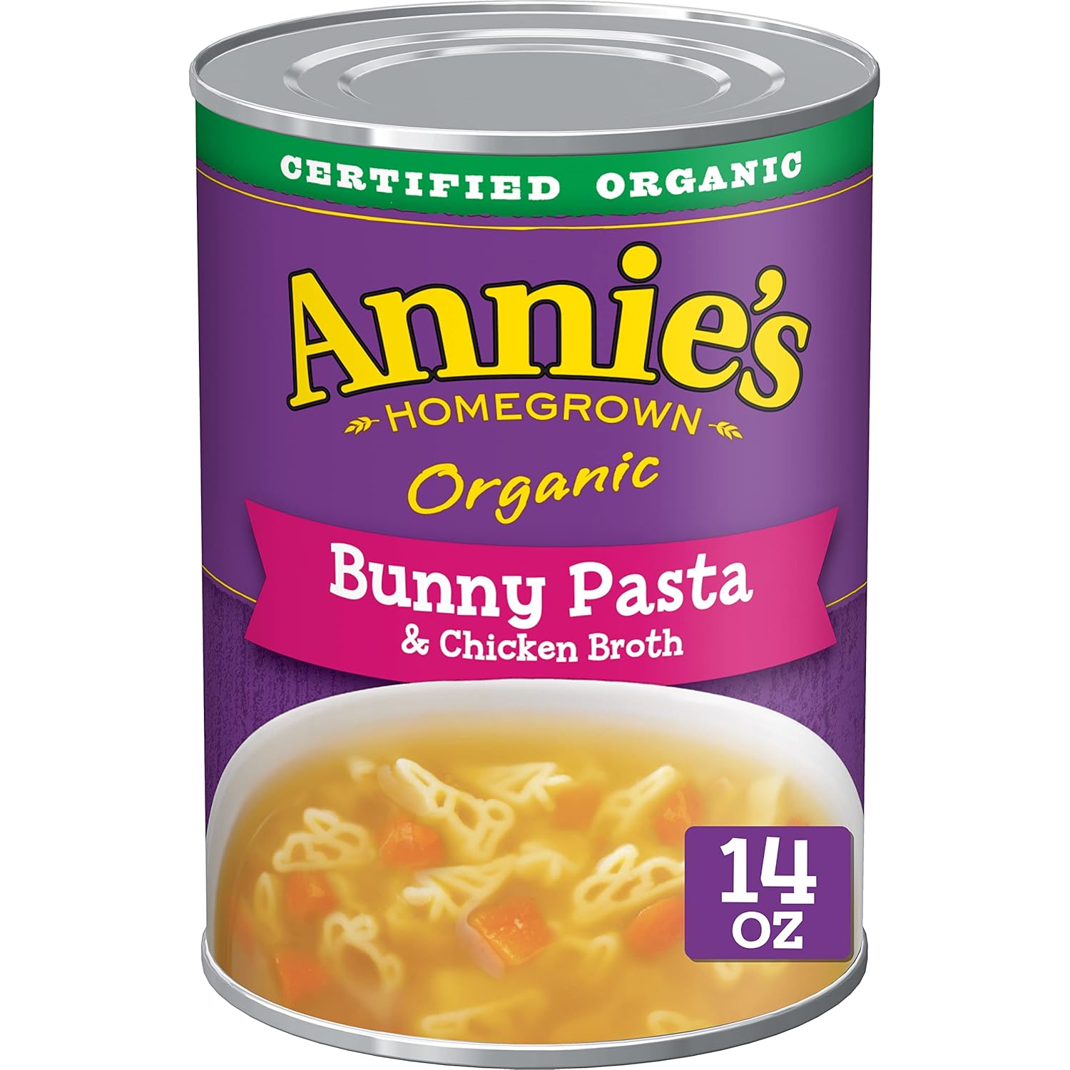 Annie'S Organic Bunny Pasta And Chicken Broth Soup, 14 Oz