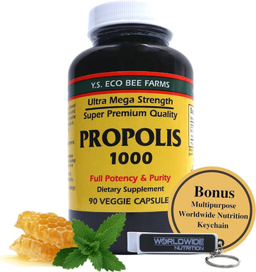 Y.S. Organic Bee Farms Propolis-Raw Unprocessed 1000mg - Your Gateway