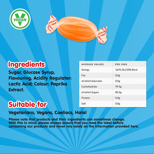 Swizzels Barley Sugar Fruit Flavoured Boiled Vegan Sweets, Individually Wrapped Sweets - 3Kg Bulk Bag