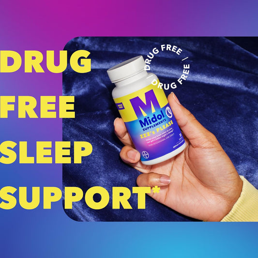 Midol Supplements ZZZ?s Please, 1 mg Melatonin Capsule, Sleep Supplement for Adults, Formulated with Melatonin and Passionflower, Sleep Supplements for Better Sleep, 30 Count