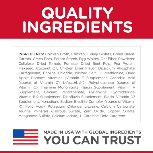 Hill'S Science Diet Sensitive Stomach & Skin, Adult 1-6, Stomach & Skin Sensitivity Support, Wet Dog Food, Chicken & Vegetables Loaf, 12.8 Oz Can, Case Of 12