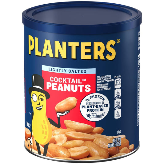 Planters Lightly Salted Cocktail Peanuts (16 Oz Jar)