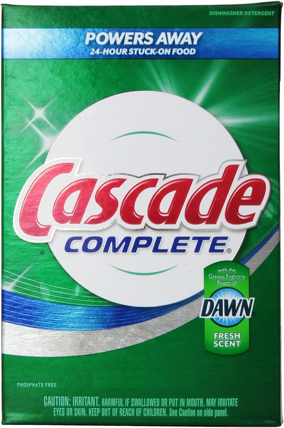 Cascade Complete, Powder Dishwasher Detergent, Fresh Scent 125 Oz