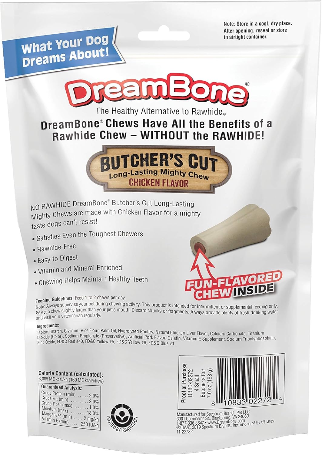 DreamBone Butcher’s Cut Chews 4 Count, Rawhide-Free Chews For Dogs, With Chicken-Flavor Chew Center : Pet Supplies