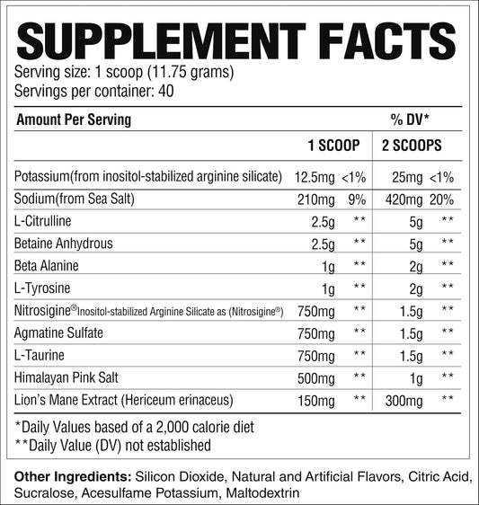 Raw Pump Stim Free Pre Workout | Non-Stimulant Pre Workout Supplement Powder Nitric Oxide Booster | Pre Workout Supplements Drink For During Workout | (40 Servings) (Pineapple)