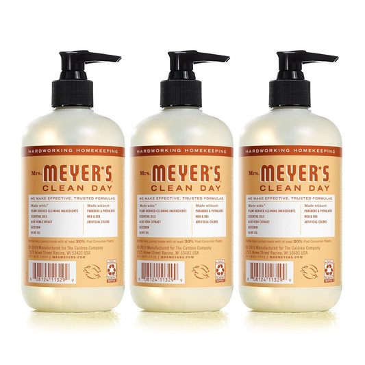 Mrs. Meyer'S Clean Day Hand Soap, Made With Essential Oils, Biodegradable Formula, Oat Blossom, 12.5 Fl. Oz - Pack Of 3