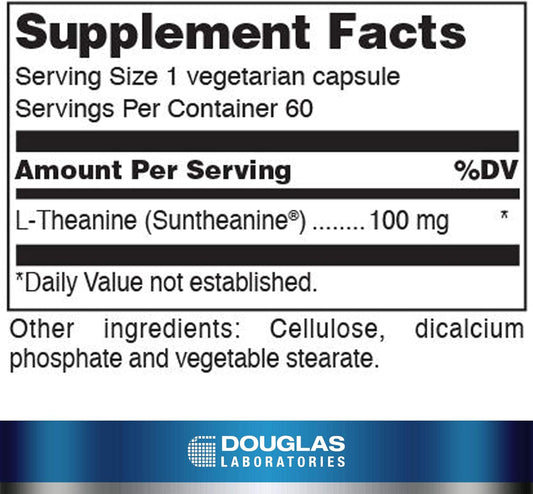 Douglas Laboratories L-Theanine | Promotes A Feeling Of Calmness | 60 Capsules