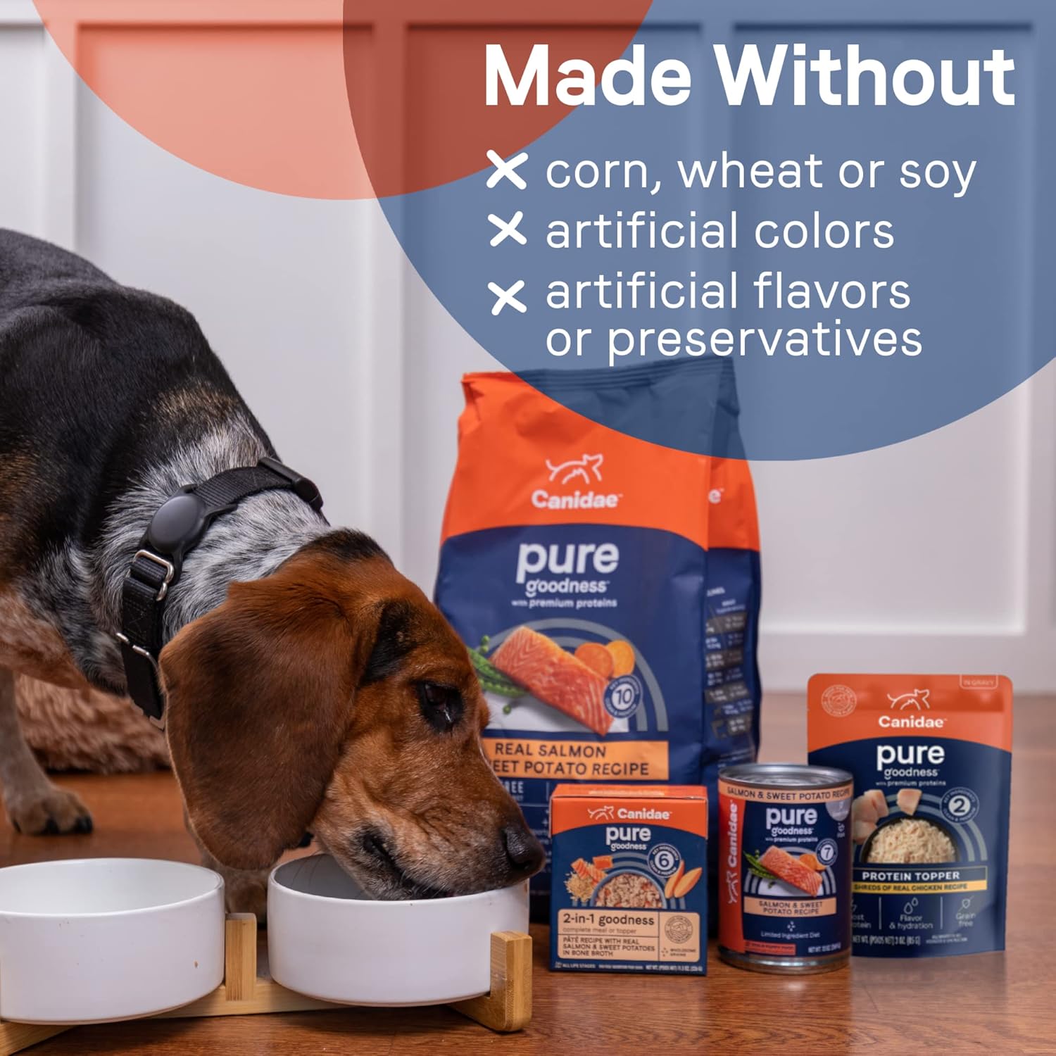 CANIDAE Pure Protein Topper Wet Dog Food, Chunks of Real Tuna in Gravy Recipe, 3 oz. (Case of 12)