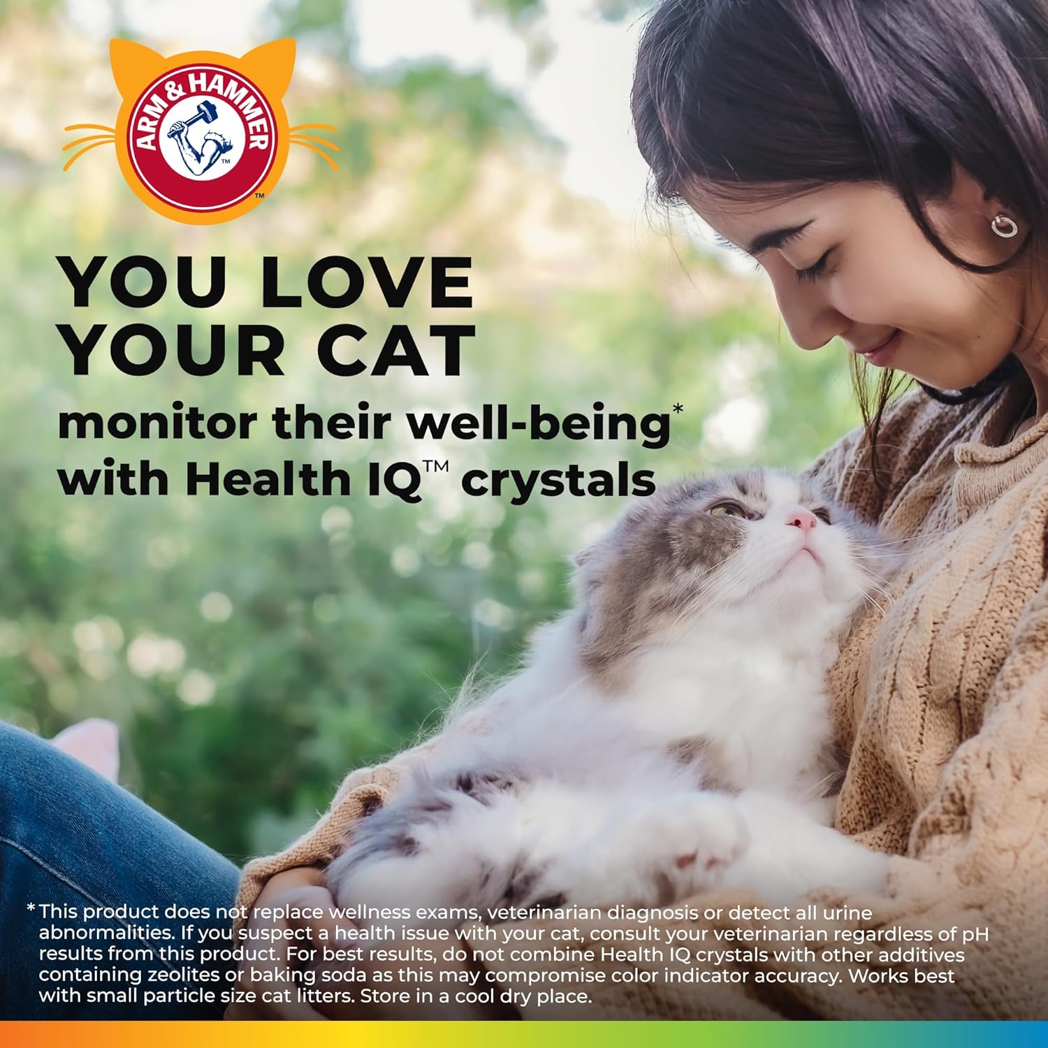 ARM & HAMMER Health IQ Cat Litter Additive, with Color Changing Health Indicators, Works with Most Litter, 10 oz : Pet Supplies