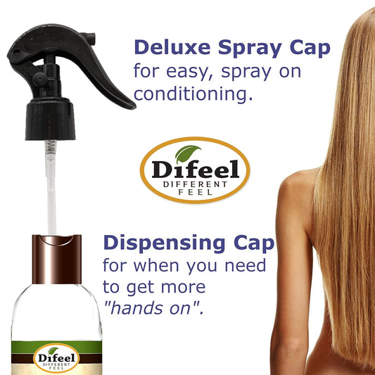 Difeel Pro-Growth Biotin Leave In Conditioning Treatment 6 Oz. With Spray Cap & Dispensing Cap