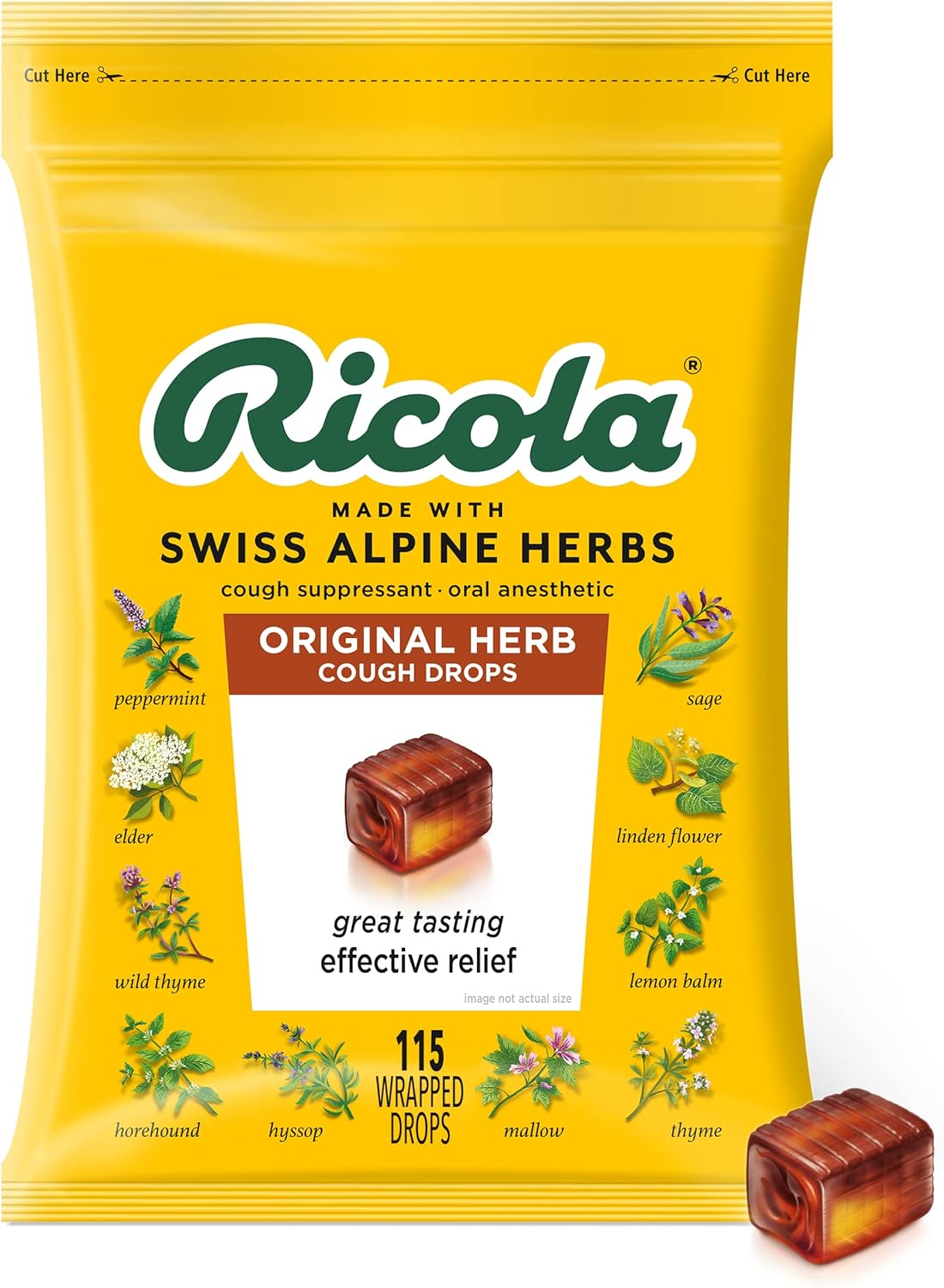 Ricola Original Herb Club Bag 115ct