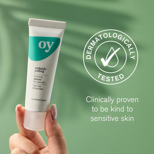 Green People Oy Clear Skin Purifying Serum - Organic Young For Teen Skin - Paraben & Alcohol Free - Vegan, 30Ml