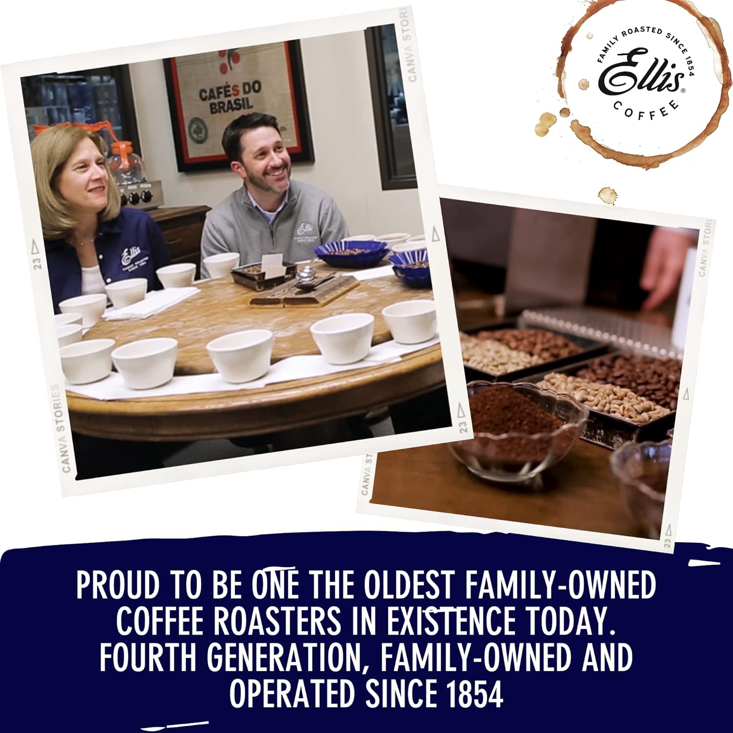 Ellis Coffee - 1854 Roast - Dark Roast - Single Serve Coffee Pods - For Use In Most K-Cups And Keurig 2.0 Brewers - 24 Coffee Pods