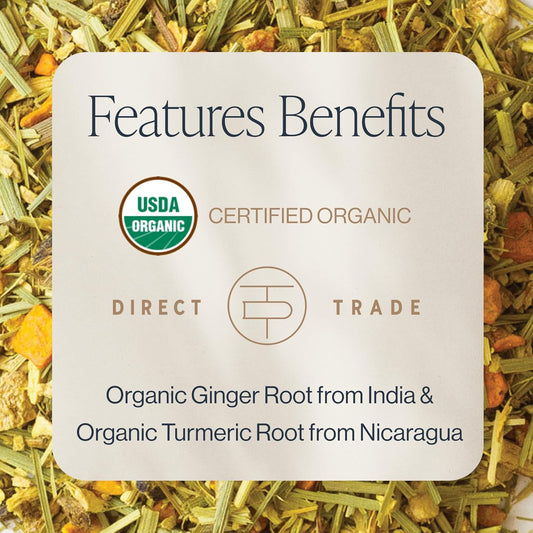 Rishi Organic Turmeric Ginger Loose Leaf Tea, 2.82 Oz