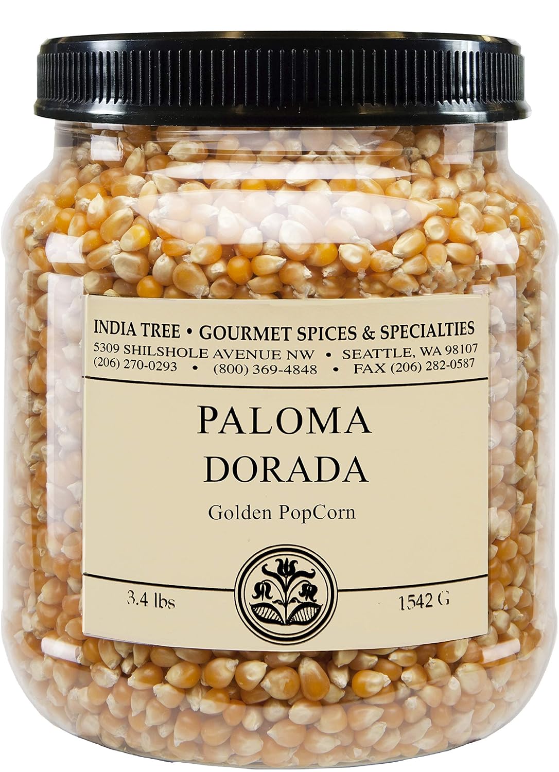 India Tree Paloma Dorada (Golden) Popcorn, 3.4 Lb (Pack Of 2)