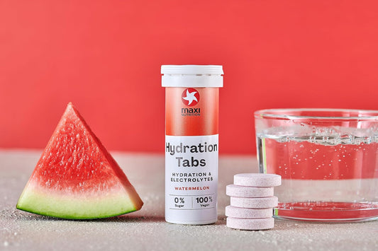 Maxinutrition Hydration Tabs, Watermelon, Zero Sugar| Effervescent Electrolyte Tablets| For Improved Hydration And Recovery | Suitable For Vegans And Vegetarians |6 X 10 Tablets (6 Pack)