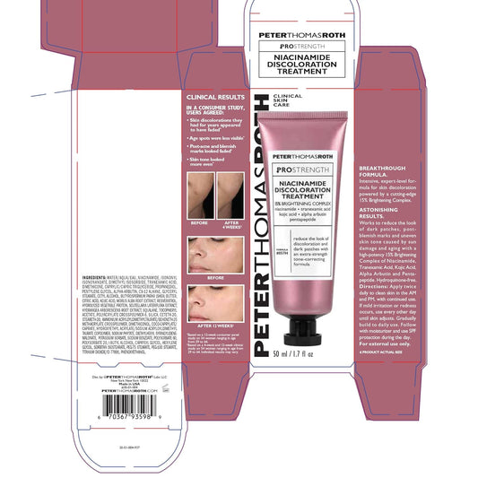 Peter Thomas Roth | Pro Strength Niacinamide Discoloration Treatment, For Dark Spots And Discoloration, Brightening Treatment For Sun Damage