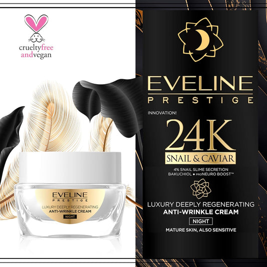 Eveline Cosmetics Prestige 24K Snail And Caviar Night Cream 50Ml