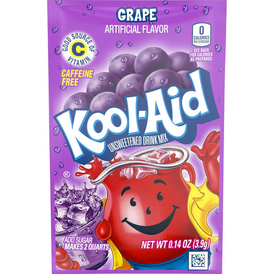 Kool-Aid Unsweetened Fruit Variety Zero Calories Powdered Drink Mix 50 Count Pitcher Packets