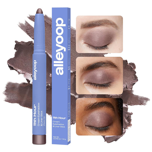 Alleyoop 11Th Hour Cream Eye Shadow Sticks - Coffee Break (Matte) - Award-Winning Eyeshadow Stick - Smudge-Proof And Crease Proof For Over 11 Hours - Easy-To-Apply And Compact For Travel, 0.05 Oz
