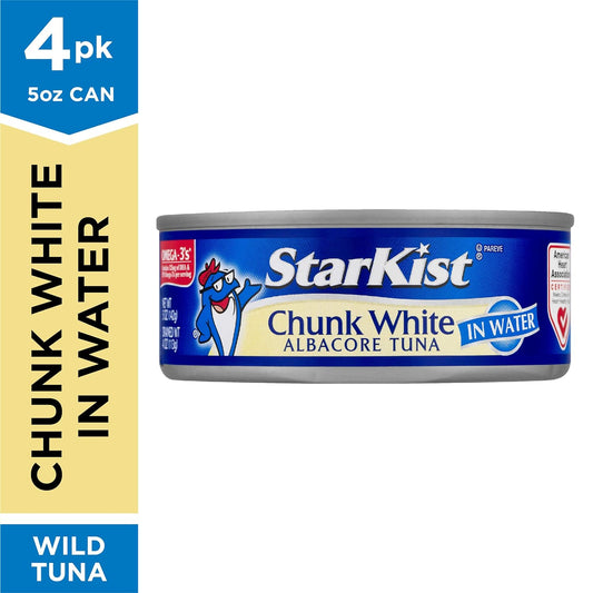 StarKist Chunk White Albacore Tuna in Water - 5 oz Can (Pack of 4)