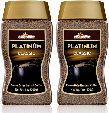Elite Platinum Freeze Dried Instant Coffee Classic (Pack of 2)