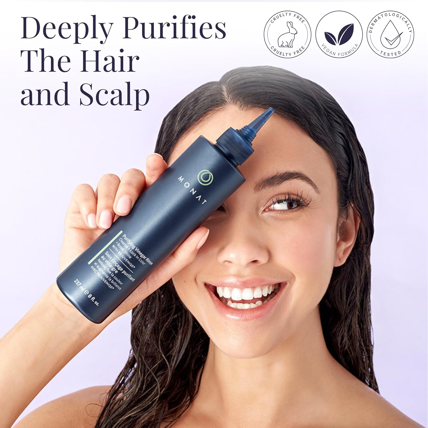 Monat Purifying Vinegar Rinse - Nourishing Moisturizing Elixir For Shiny, Soft, Smooth And Lustrous Hair : Beauty & Personal Care