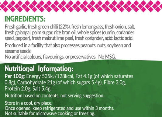 Thai Taste Green Curry Paste 400G (Pack Of 2)