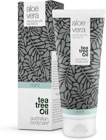 Aloe Vera Gel 200 Ml | Australian Bodycare | Aloe Vera After Sun Lotion | Natural Aloe Vera, Tea Tree Oil & Mint | Cooling & Moisturizing For Itching, Irritated Skin, Sunburns And Scratches | Vegan