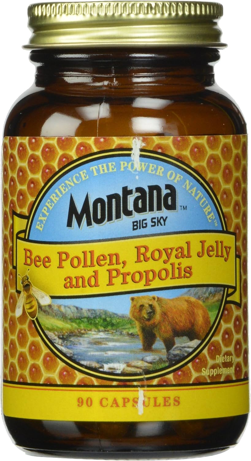 Honey Gardens Bee Pollen Royal Jelly And Propolis Capsules, 90 Count