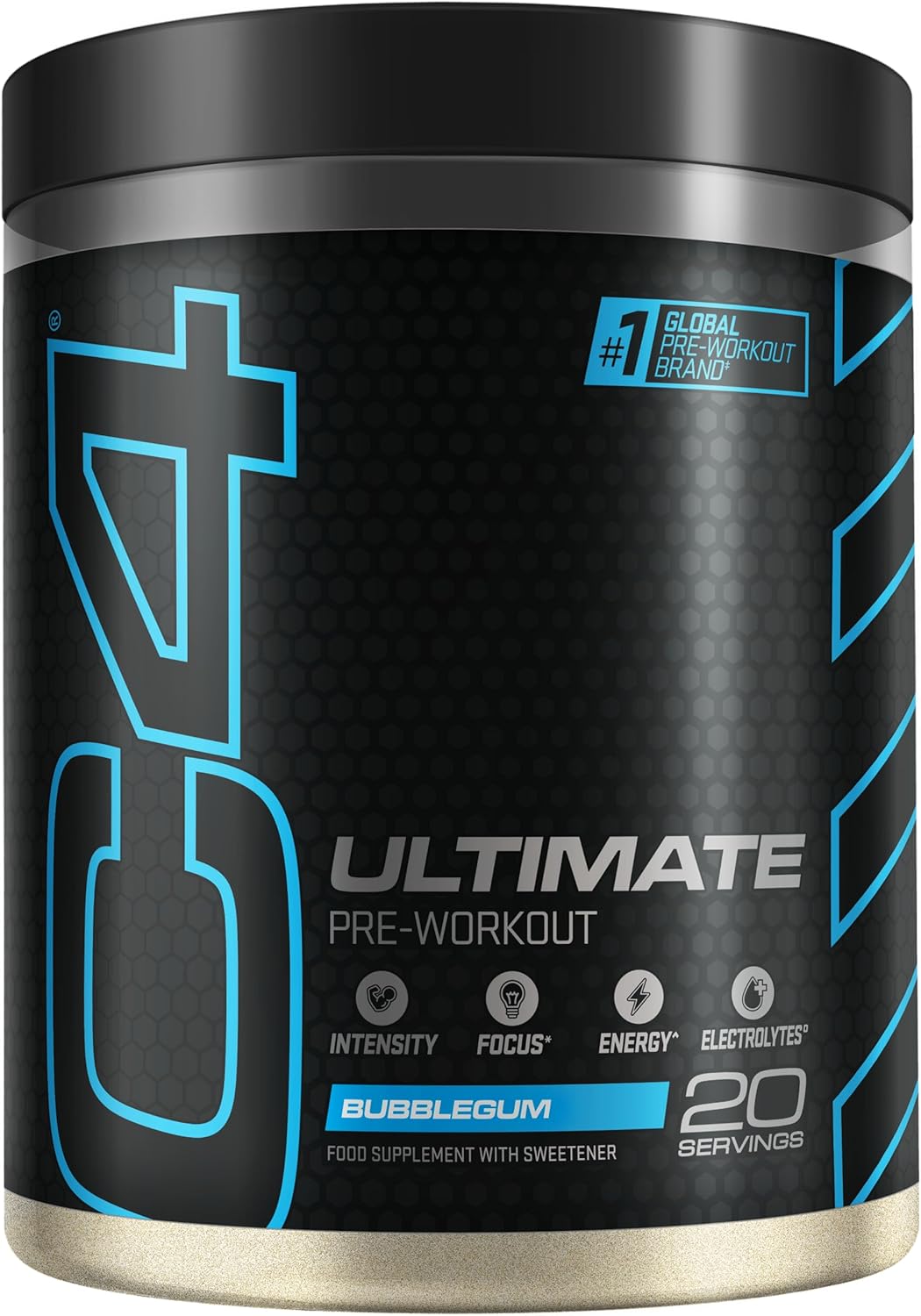 C4 Ultimate Pre Workout Powder Tutti Frutti 20 Servings, 40 If Single Scooped | Zero Sugar Pre Workout With Caffeine 300Mg, L Citrulline 7000Mg, Beta Alanine 4800Mg, Vitamins And Electrolytes