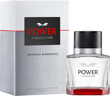 Banderas Perfumes - Power Of Seduction - Eau De Toilette Spray For Men - Long Lasting - Masculine, Elegant And Sexy Fragance - Lavender, Apple And Woody Notes - Ideal For Day Wear - 50 Ml