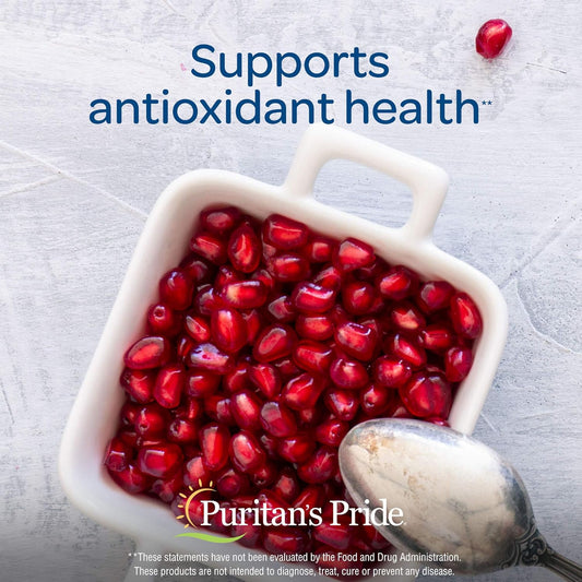Puritan's Pride Pomegranate Extract 500 Mg Supports Antioxidant Health, 60 Capsules, by Puritan's Pride, 60 Count