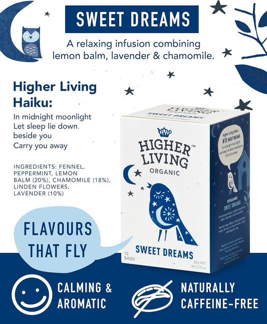 Higher Living Rooibos With Caramel Organic Herbal Tea - Refreshing & Sweet, Caffeine Free Black Tea Alternative - 4 Boxes, 20 Bags Each