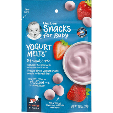 Gerber Baby Snacks Yogurt Melts Strawberry, 1 Oz