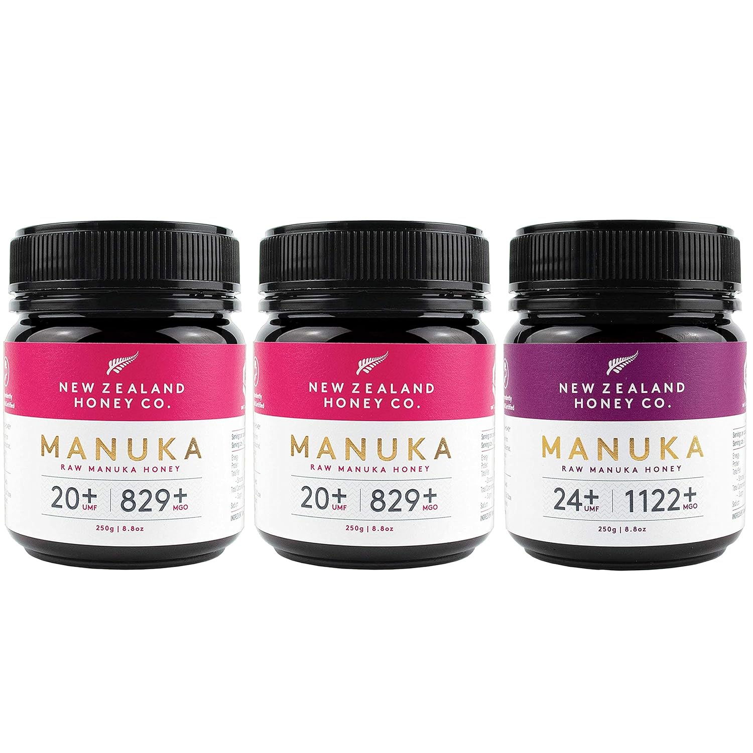 Raw Manuka Honey Special Bundle - New Zealand Honey Co. Umf 20+ / Umf 24+, Umf Certified / 8.8Oz