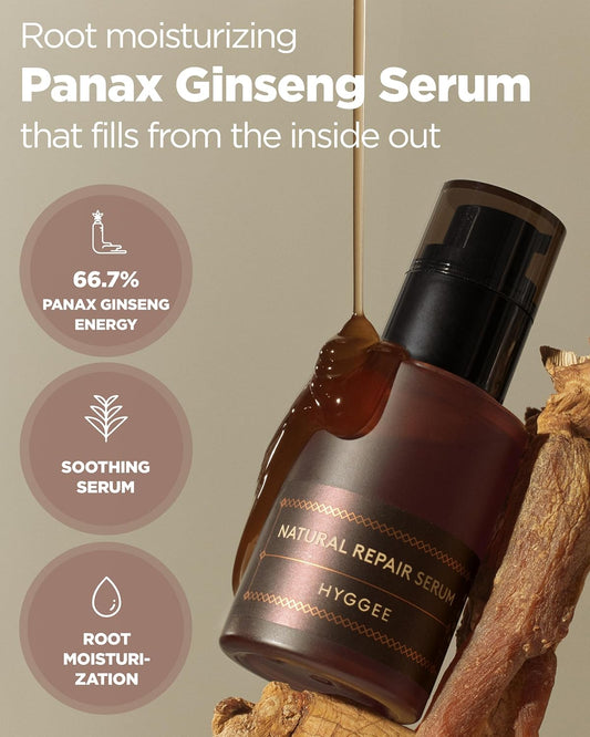 Natural Repair Serum - Hydrating & Nourishing Face Serum With Ginseng Extract - Antioxidant & Rejuvenating - Highly Concentrated Formula For Night Treatment - Skin Irritation Free, 1.01 Fl.Oz