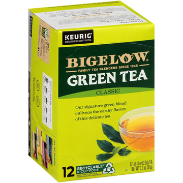 Bigelow Tea Green Tea Keurig K-Cup Pods, Caffeinated Tea Keurig Tea Pods, 12 Count (Pack Of 6), 72 Total K-Cup Pods