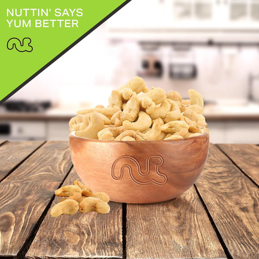 Nut Cravings - Roasted Cashews Slightly Salted - Jumbo, Whole (16Oz - 1 Lb) Packed Fresh In Resealable Bag - Nut Snack - Healthy Protein Food, All Natural, Keto Friendly, Vegan, Kosher