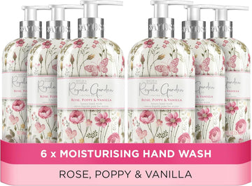 Baylis & Harding Royale Garden Verbena & Chamomile Hand Wash, 500 Ml (Pack Of 6) - Vegan Friendly